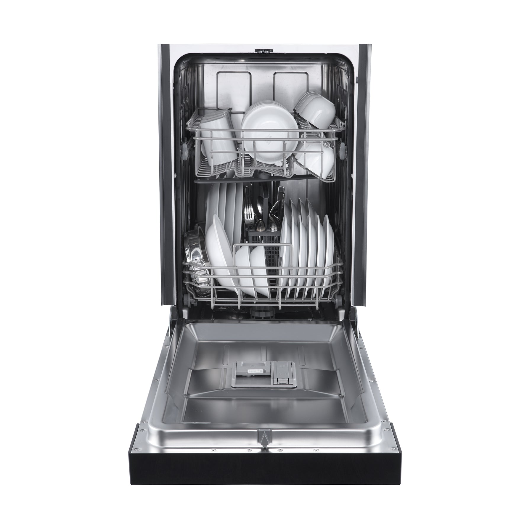 Forno Polo 18-Inch Built-In Black Dishwasher, 8 Place Settings, ENERGY STAR Certified, 52 dBA - BonPrix Électroménagers