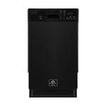 Forno Polo 18-Inch Built-In Black Dishwasher, 8 Place Settings, ENERGY STAR Certified, 52 dBA - BonPrix Électroménagers