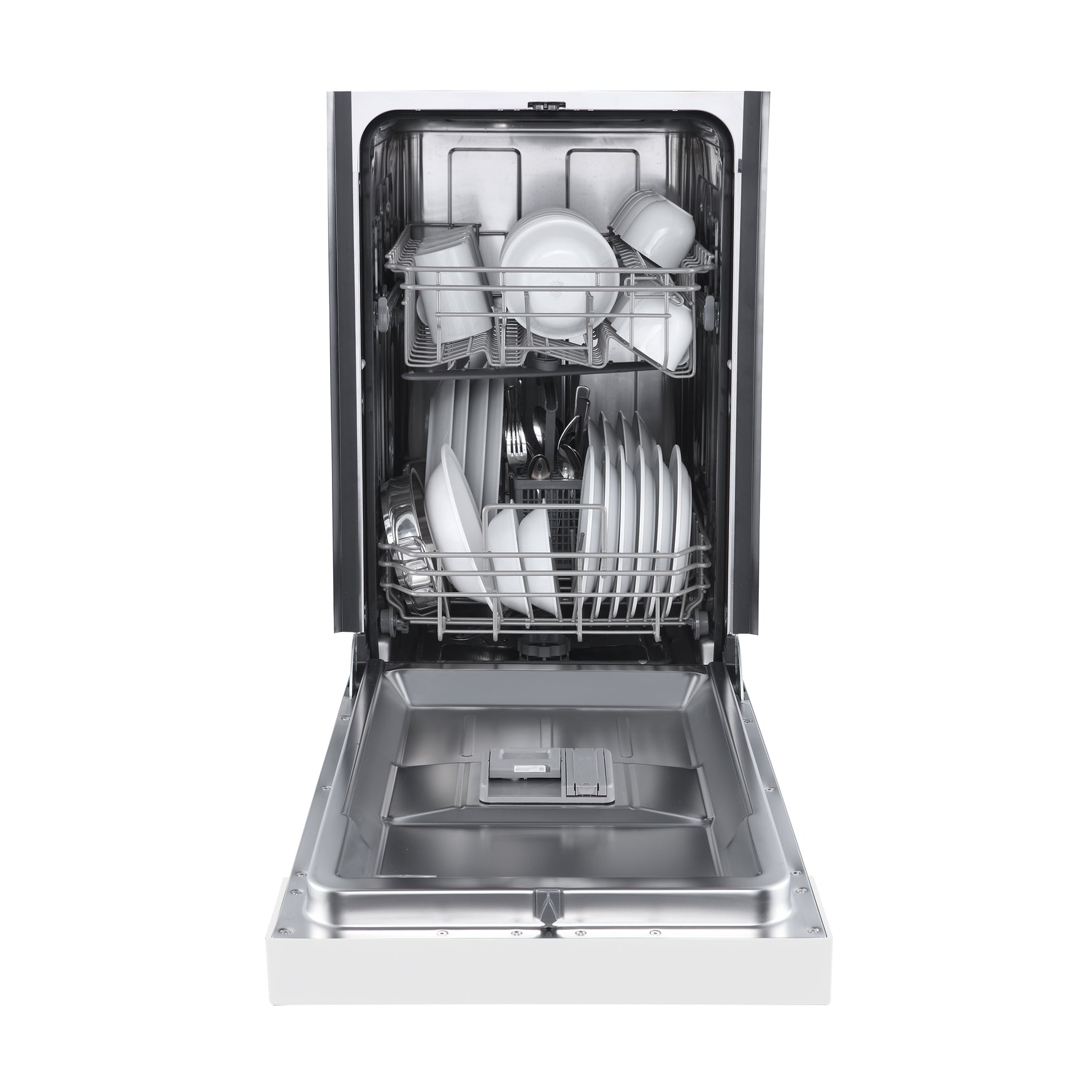 Forno Polo 18-Inch Built-In White Dishwasher, 8 Place Settings, ENERGY STAR Certified, 52 dBA - BonPrix Électroménagers