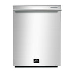 FORNO Premium 3-Piece Kitchen Bundle - Galiano 36" Dual Fuel Range, 36" French Door Refrigerator, 24" Built-In Dishwasher - FBDL-004-02CAUS - BonPrix Électroménagers