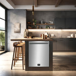 FORNO Premium 3-Piece Kitchen Bundle - Galiano 36" Dual Fuel Range, 36" French Door Refrigerator, 24" Built-In Dishwasher - FBDL-004-02CAUS - BonPrix Électroménagers