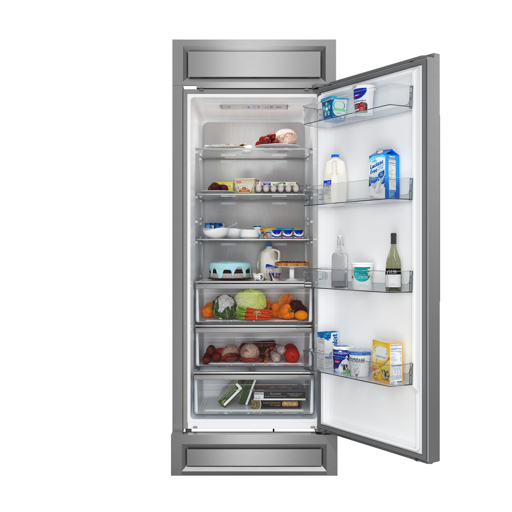 Forno Maderno 28-Inch Built-In Convertible Refrigerator, 13.6 cu.ft, Right Swing, Decorative Grill, ENERGY STAR Certified - BonPrix Électroménagers