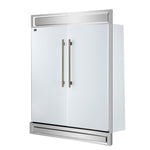 Forno Maderno 2-28-Inch Wide Convertible Refrigerator/Freezer in White, Decorative Trim, 27.2 cu.ft, 84-Inch High, ENERGY STAR Certified - BonPrix Électroménagers