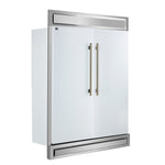 Forno Maderno 2-28-Inch Wide Convertible Refrigerator/Freezer in White, Decorative Trim, 27.2 cu.ft, 84-Inch High, ENERGY STAR Certified - BonPrix Électroménagers
