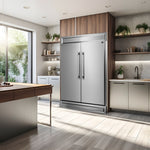 Forno Maderno 2-28-Inch Wide Convertible Refrigerator/Freezer, Decorative Trim, 27.2 cu.ft, 84-Inch High, ENERGY STAR Certified - BonPrix Électroménagers