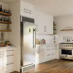 Forno Fortezza 32 Inch Left-Swing Freezer with Standard Trim Grill, Stainless Steel, with Automatic Ice Maker - BonPrix Électroménagers