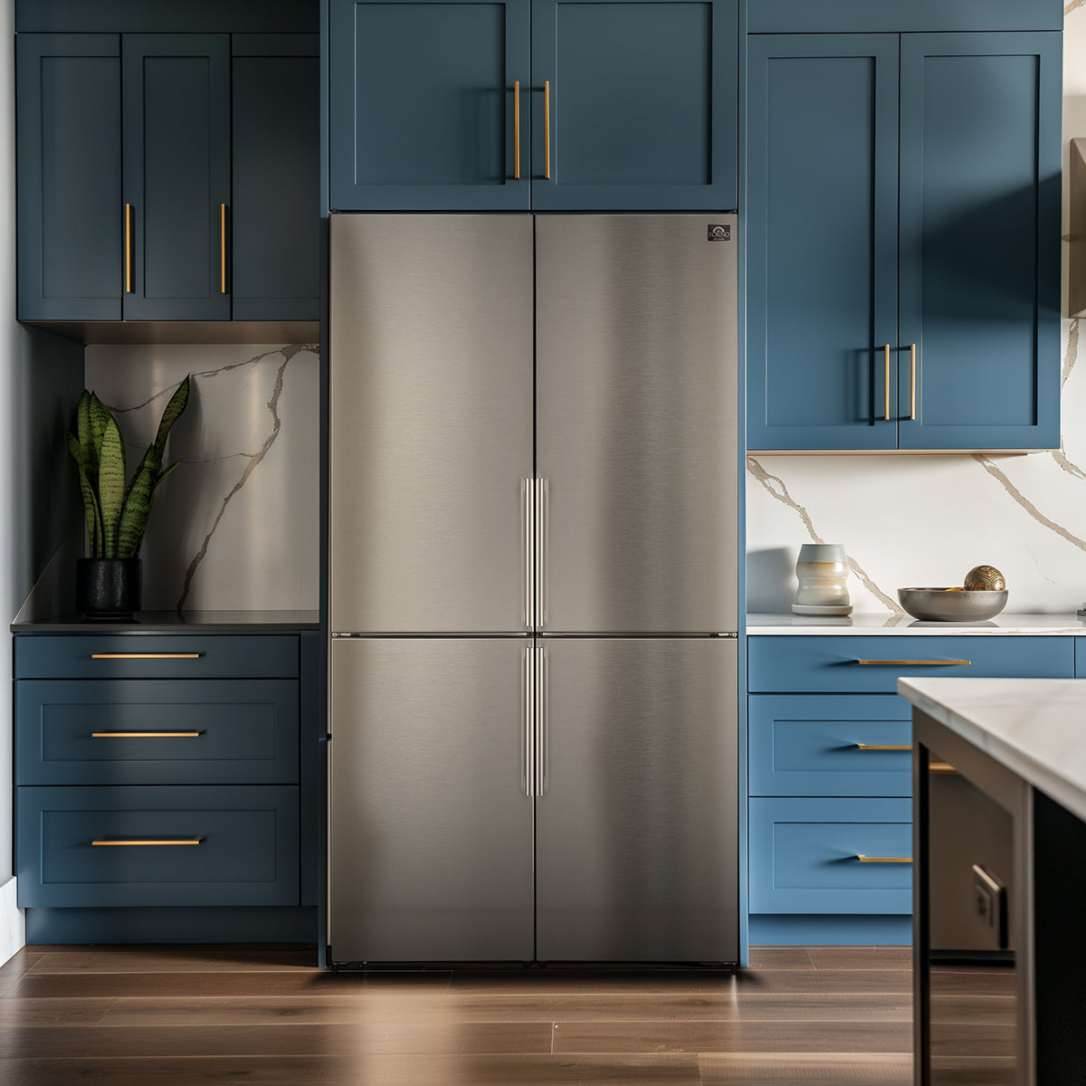 Forno Guardia 46.8-Inch Double Bottom Freezer Refrigerators, Total Capacity 21.6 cu.ft, ENERGY STAR Certified - BonPrix Électroménagers