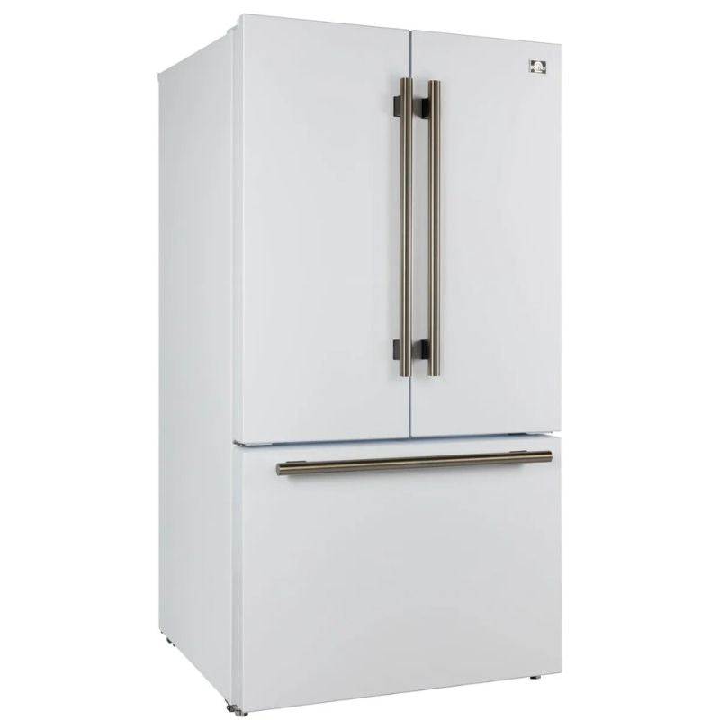 FFFFD178336WHT - REFRIGERATORS - Forno - French 3-Door - White - Open Box