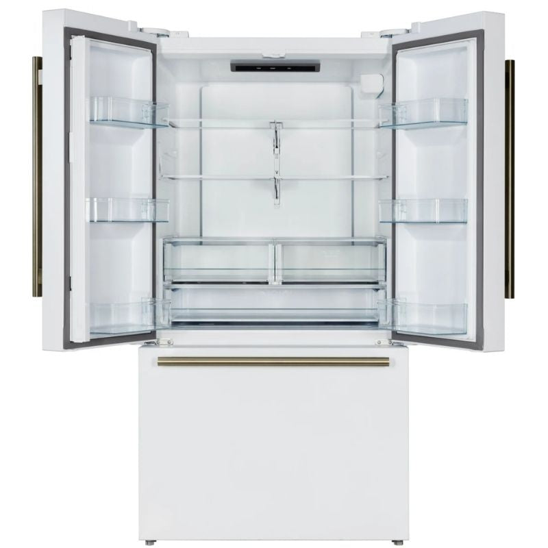 FFFFD178336WHT - REFRIGERATORS - Forno - French 3-Door - White - Open Box