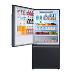 Forno Milano Espresso 31-Inch Black Bottom Freezer Refrigerator, 17.2 Cu. Ft., Energy-Efficient, No Frost, Built-In Ice Maker - BonPrix Électroménagers