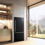 FORNO Premium 3-Piece Kitchen Bundle - Leonardo Espresso 30" Black Range, 30" Black Range Hood, 31" Black Refrigerator - FBDL-001-02CA - BonPrix Électroménagers
