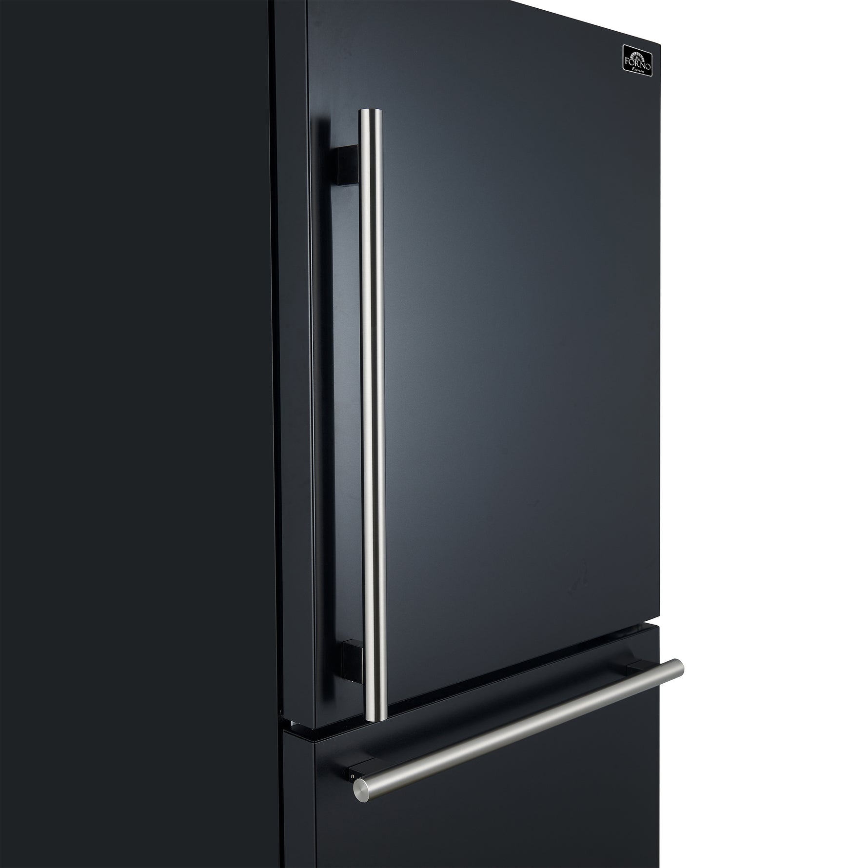 Forno Milano Espresso 31-Inch Bottom Freezer Refrigerator, Black, 17.2 cu.ft Capacity, Energy Efficient - BonPrix Électroménagers