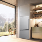 FORNO Premium 3-Piece Kitchen Bundle - Leonardo Espresso 30" Electric Range, 30" Under Cabinet Range Hood, 31" Bottom Freezer Refrigerator - Stainless Steel with Antique Brass Handles - FBDL-001-01CA - BonPrix Électroménagers