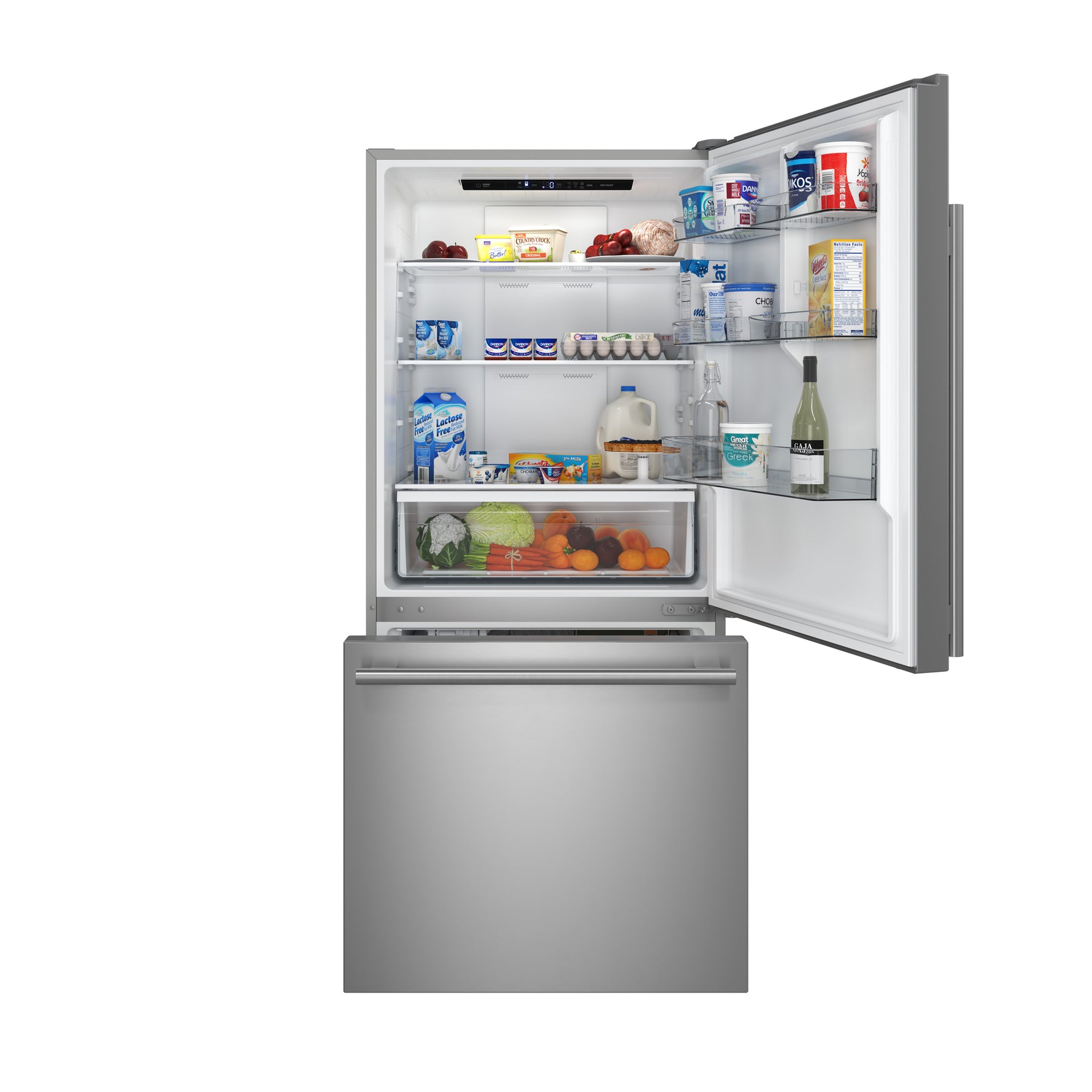 Forno Milano 2-Piece 62-Inch Freestanding Dual Bottom Freezer Refrigerator, Stainless Steel – 34.4 cu.ft, Touch Control, Ice Maker - BonPrix Électroménagers