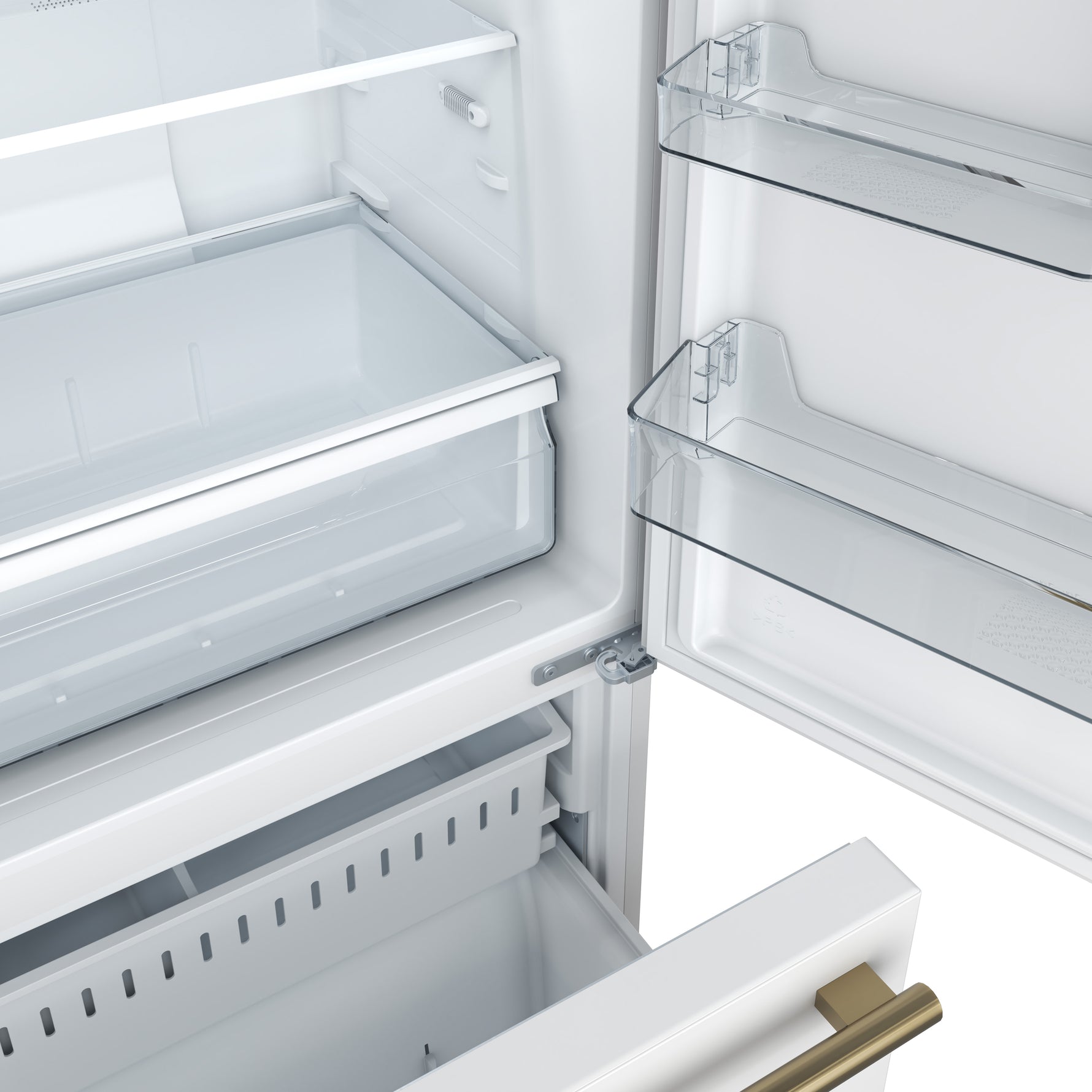 Forno Milano Espresso 31-Inch Bottom Freezer Refrigerator, White, 17.2 cu.ft Capacity, Energy Efficient - BonPrix Électroménagers