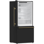 FFFFD1786-31BLK - REFRIGERATORS - Forno - Bottom Freezer - Black - Open Box