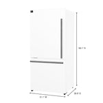 FORNO 2-Piece White Kitchen Bundle - 30" Induction Range and 31" Bottom Freezer Refrigerator - BonPrix Électroménagers