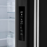 Forno Gallipoli Espresso 30-Inch Black French Door Refrigerator, Bottom Freezer, 17.5 Cu. Ft., No Frost, Ice Maker - BonPrix Électroménagers
