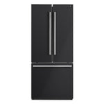 Forno Gallipoli Espresso 30-Inch Black French Door Refrigerator, Bottom Freezer, 17.5 Cu. Ft., No Frost, Ice Maker - BonPrix Électroménagers
