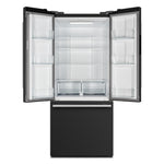 Forno Gallipoli Espresso 30-Inch Black French Door Refrigerator, Bottom Freezer, 17.5 Cu. Ft., No Frost, Ice Maker - BonPrix Électroménagers