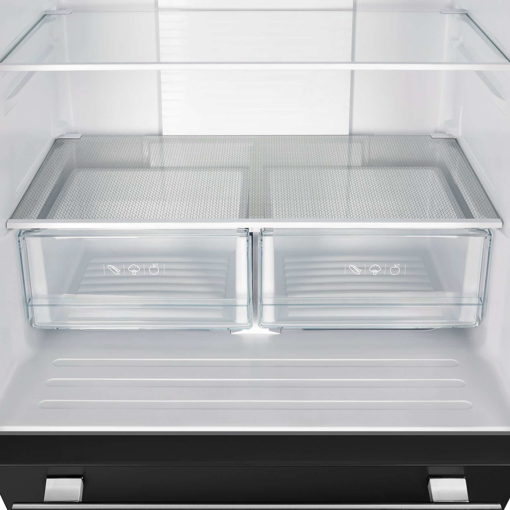 Forno Gallipoli Espresso 30-Inch Black French Door Refrigerator, Bottom Freezer, 17.5 Cu. Ft., No Frost, Ice Maker - BonPrix Électroménagers