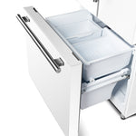 Forno Gallipoli Espresso 30-Inch White French Door Refrigerator, Bottom Freezer, 17.5 Cu. Ft., No Frost, Ice Maker - BonPrix Électroménagers