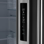 Forno Gallipoli 30-Inch French Door Refrigerator, 17.5 cu.ft Capacity, Decorative Grill, 34-Inch Width, Stainless Steel, No Frost Technology, Energy Efficient - BonPrix Électroménagers