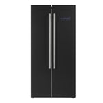 Forno Salerno Espresso 33-Inch Black Side-by-Side Refrigerator, 15.6 Cu. Ft., Energy-Efficient, No Frost, Modern Design - BonPrix Électroménagers