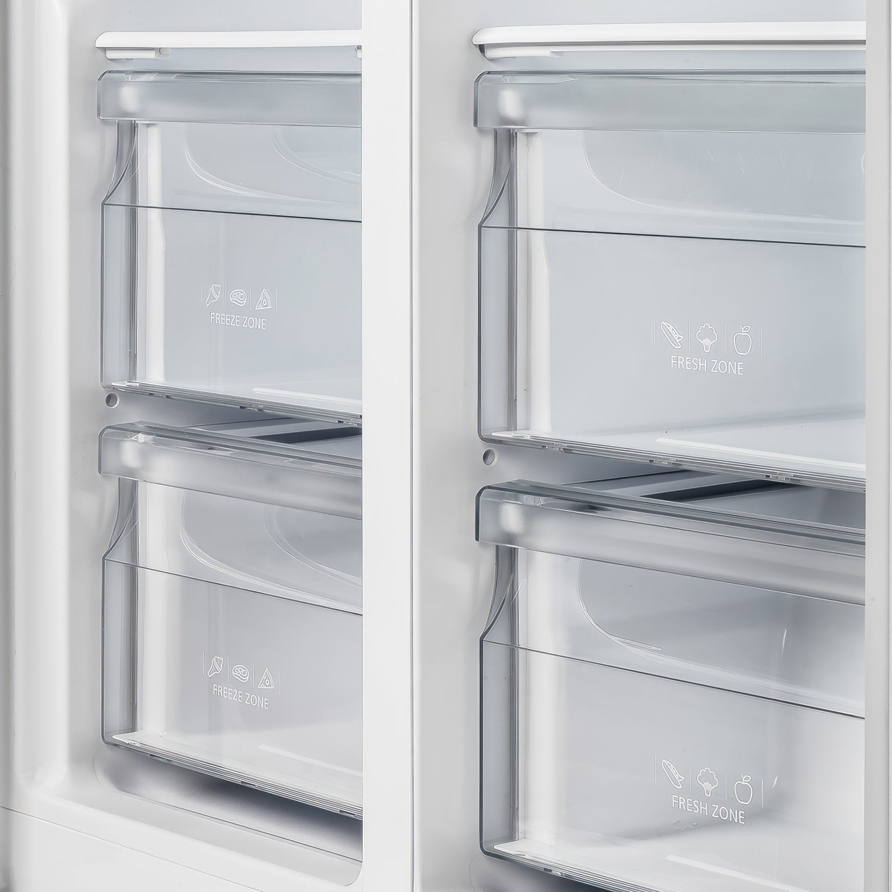 Forno Salerno 33-Inch Side-by-Side Stainless Steel Refrigerator, 15.6 cu.ft, ENERGY STAR Certified - BonPrix Électroménagers
