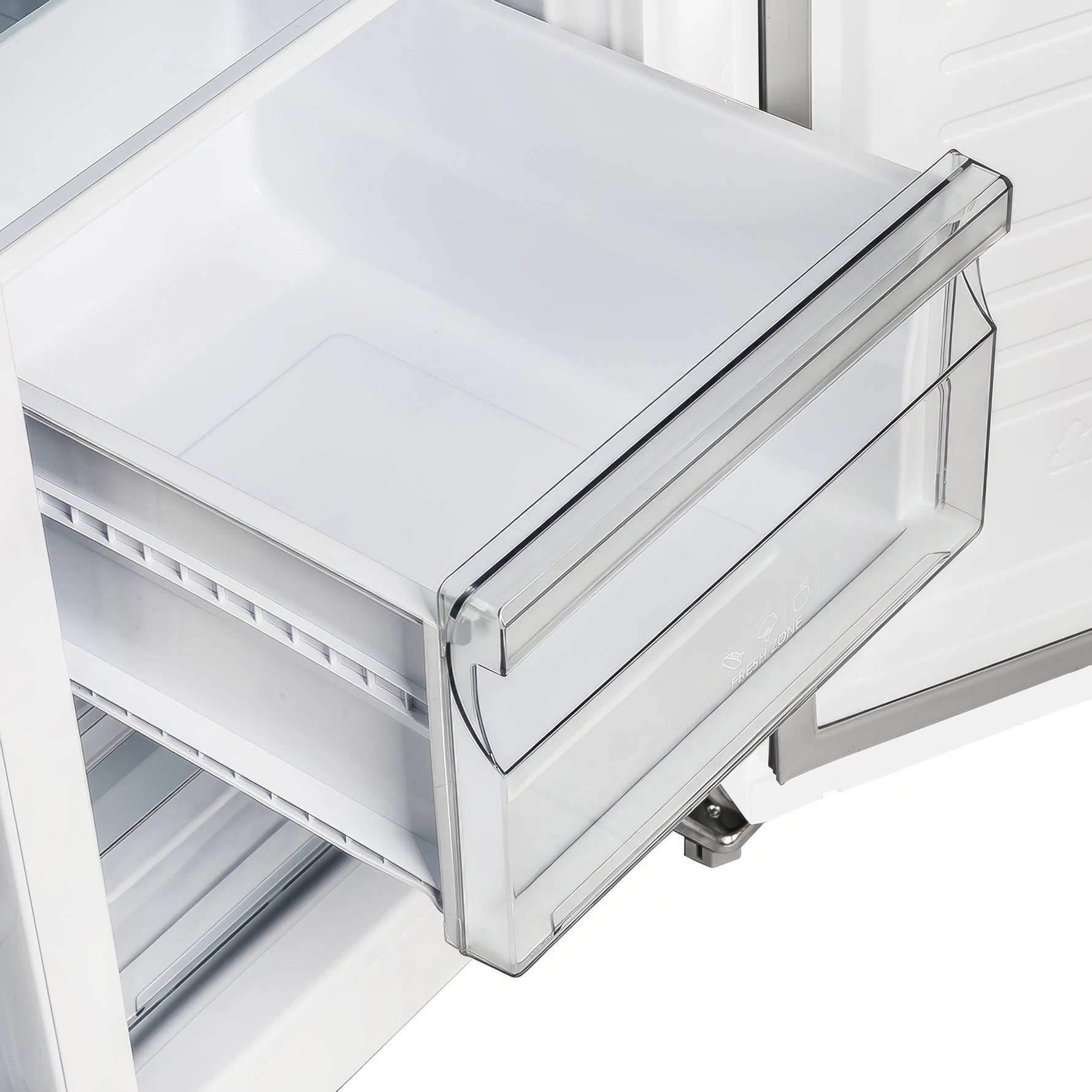 Forno Salerno Espresso 33-Inch White Side-by-Side Refrigerator, 15.6 Cu. Ft., Energy-Efficient, No Frost, Modern Design - BonPrix Électroménagers
