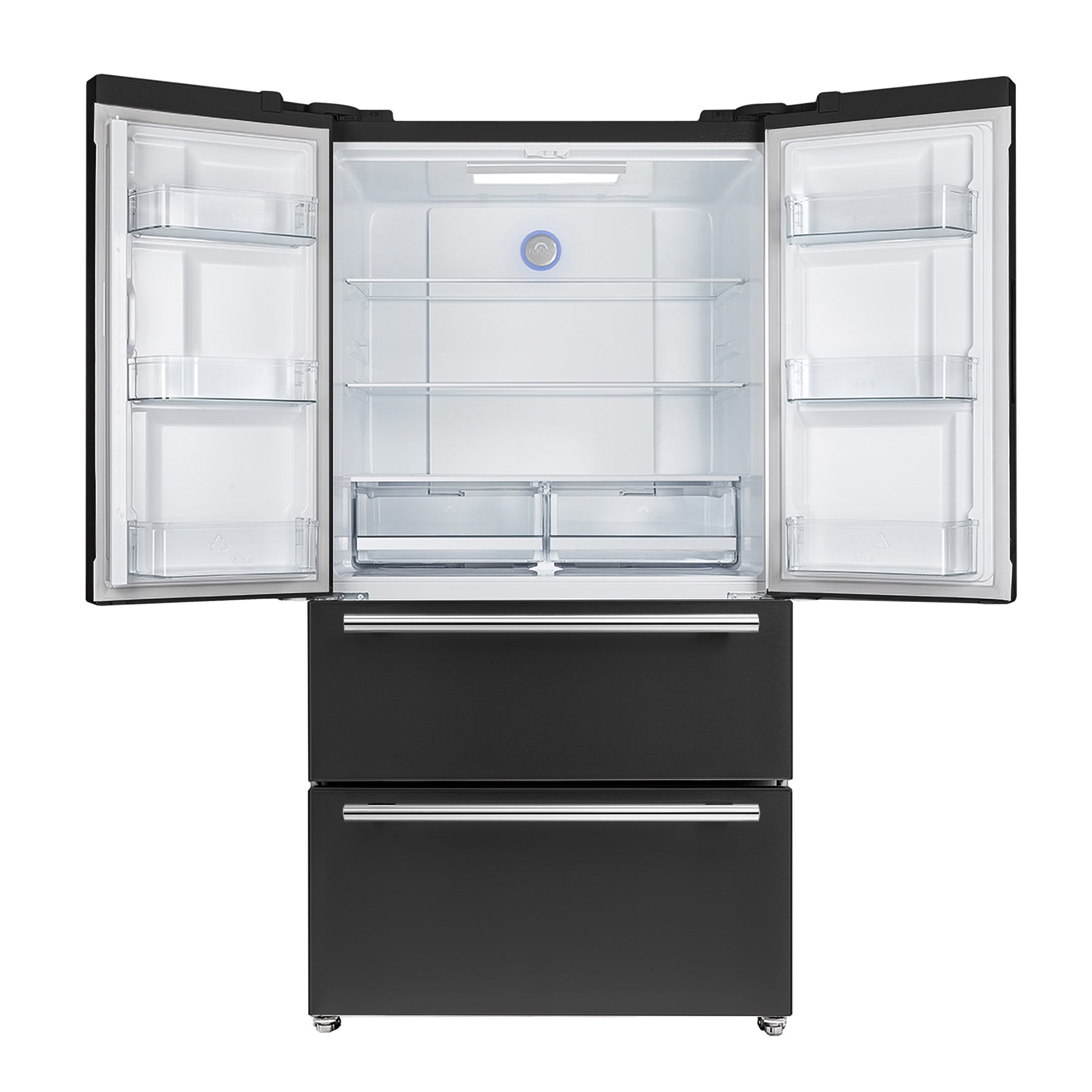 Forno Moena Espresso 36-Inch Black French Door Refrigerator, 19.2 Cu. Ft., Frost-Free, Automatic Ice Maker, ENERGY STAR Certified - BonPrix Électroménagers