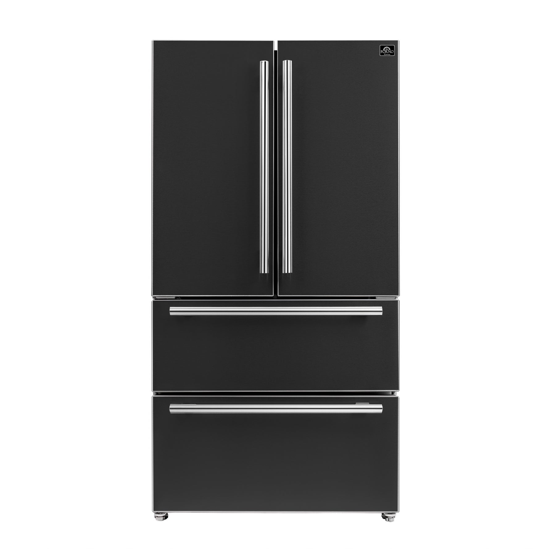 Forno Moena Espresso 36-Inch Black French Door Refrigerator, 19.2 Cu. Ft., Frost-Free, Automatic Ice Maker, ENERGY STAR Certified - BonPrix Électroménagers