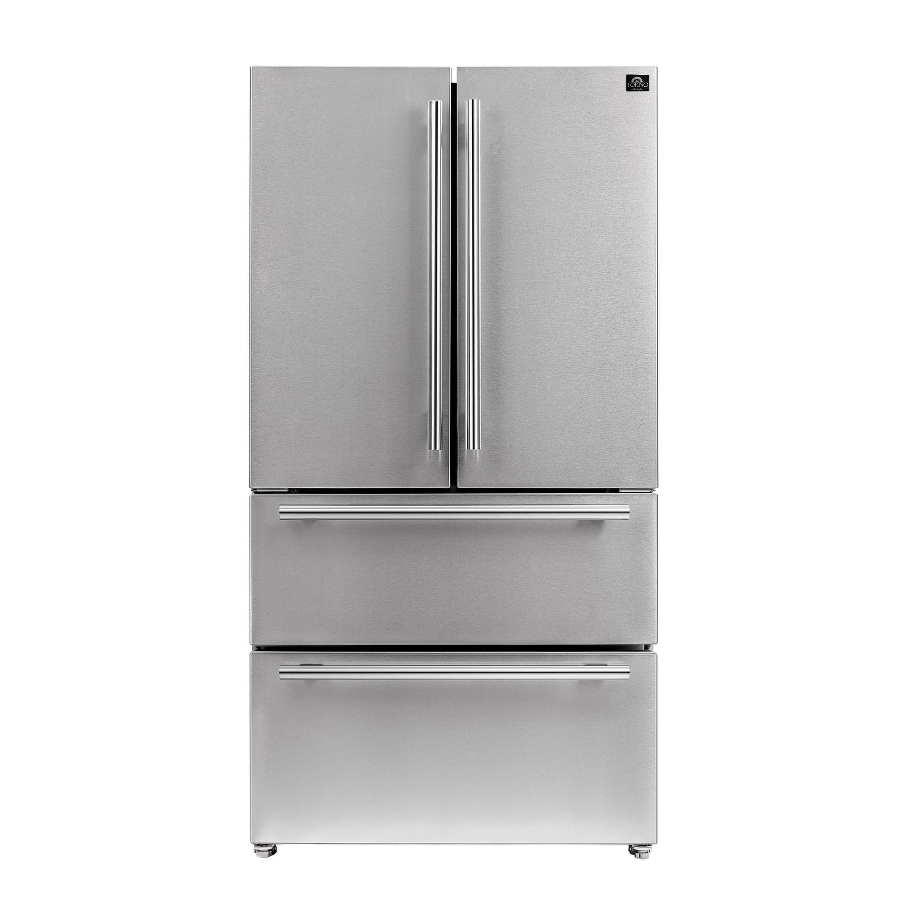FORNO Premium 3-Piece Kitchen Bundle - Galiano 36" Dual Fuel Range, 36" French Door Refrigerator, 24" Built-In Dishwasher - FBDL-004-02CAUS - BonPrix Électroménagers
