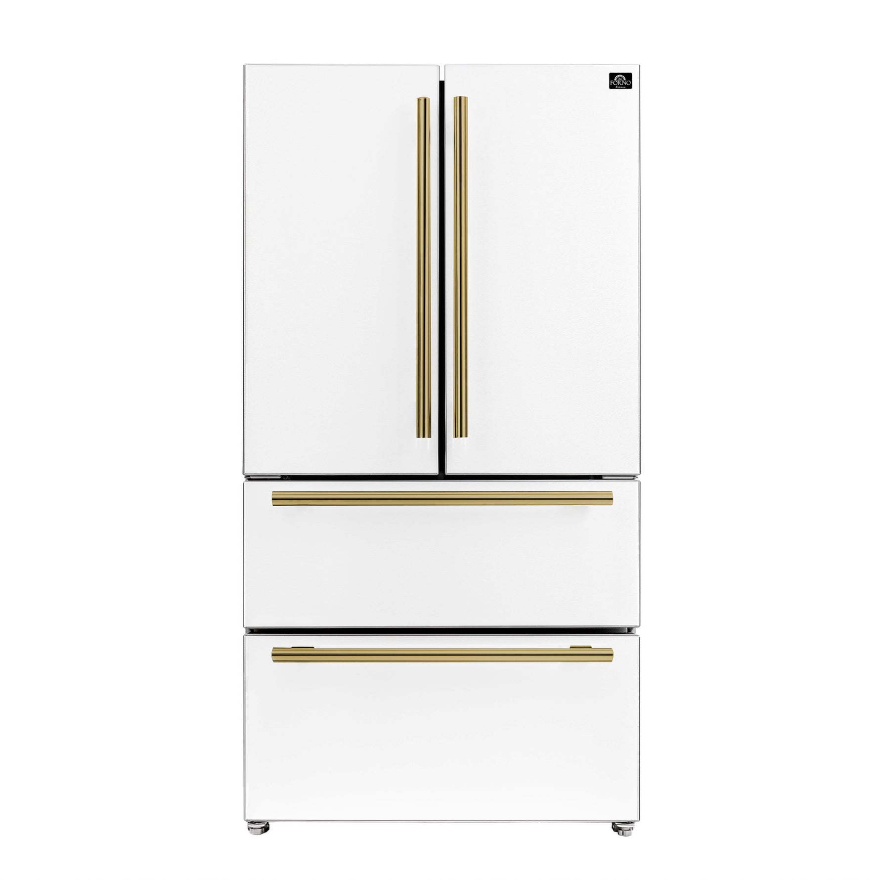 Forno Moena Espresso 36-Inch White French Door Refrigerator, 19.2 Cu. Ft., Frost-Free, Automatic Ice Maker, ENERGY STAR Certified - BonPrix Électroménagers