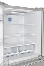 Forno Moena 40-Inch French Door Refrigerator, Stainless Steel, 19.2 cu.ft, Decorative Grill, ENERGY STAR Certified - BonPrix Électroménagers