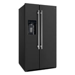 Forno Salerno Espresso 36-Inch Black Side-by-Side Refrigerator, 20 Cu. Ft., Frost-Free, Ice & Water Dispenser, ENERGY STAR Certified - BonPrix Électroménagers