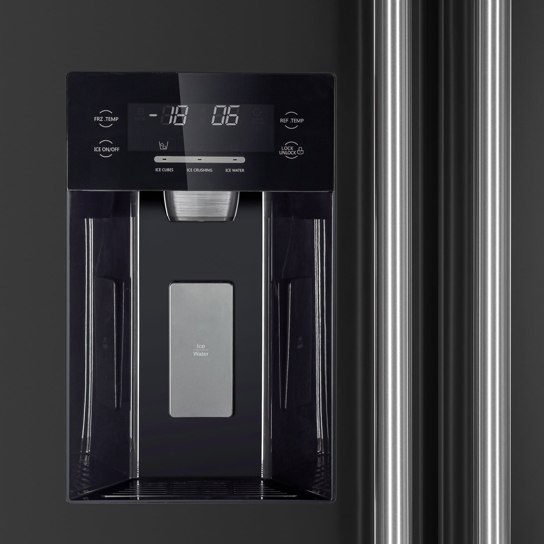 Forno Salerno Espresso 36-Inch Black Side-by-Side Refrigerator, 20 Cu. Ft., Frost-Free, Ice & Water Dispenser, ENERGY STAR Certified - BonPrix Électroménagers