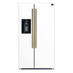 Forno Salerno Espresso 36-Inch White Side-by-Side Refrigerator, 20 Cu. Ft., Frost-Free, Ice & Water Dispenser, ENERGY STAR Certified - BonPrix Électroménagers