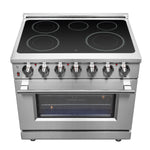 Forno Massimo 36-Inch Freestanding Chef Door Electric Range, True Convection Oven - BonPrix Électroménagers
