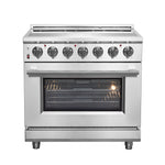 Forno Massimo 36-Inch Freestanding Chef Door Electric Range, True Convection Oven - BonPrix Électroménagers