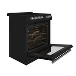 Forno Leonardo Espresso 30-Inch Black Electric Range, True Convection, Energy Efficient - BonPrix Électroménagers