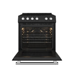 Forno Leonardo Espresso 30-Inch Black Electric Range, True Convection, Energy Efficient - BonPrix Électroménagers
