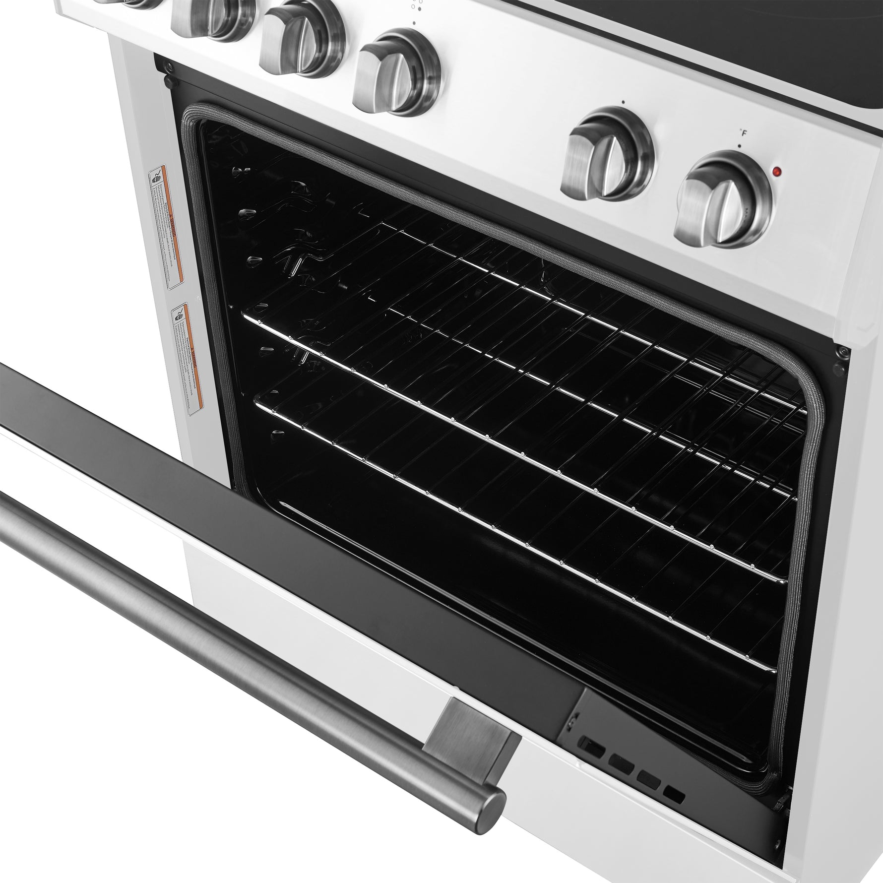 Forno Leonardo Espresso 30-Inch White Electric Range, True Convection, Energy Efficient - BonPrix Électroménagers