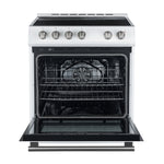 Forno Leonardo Espresso 30-Inch White Electric Range, True Convection, Energy Efficient - BonPrix Électroménagers