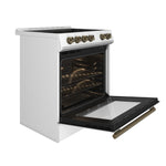 Forno Leonardo Espresso 30-Inch White Electric Range, True Convection, Energy Efficient - BonPrix Électroménagers