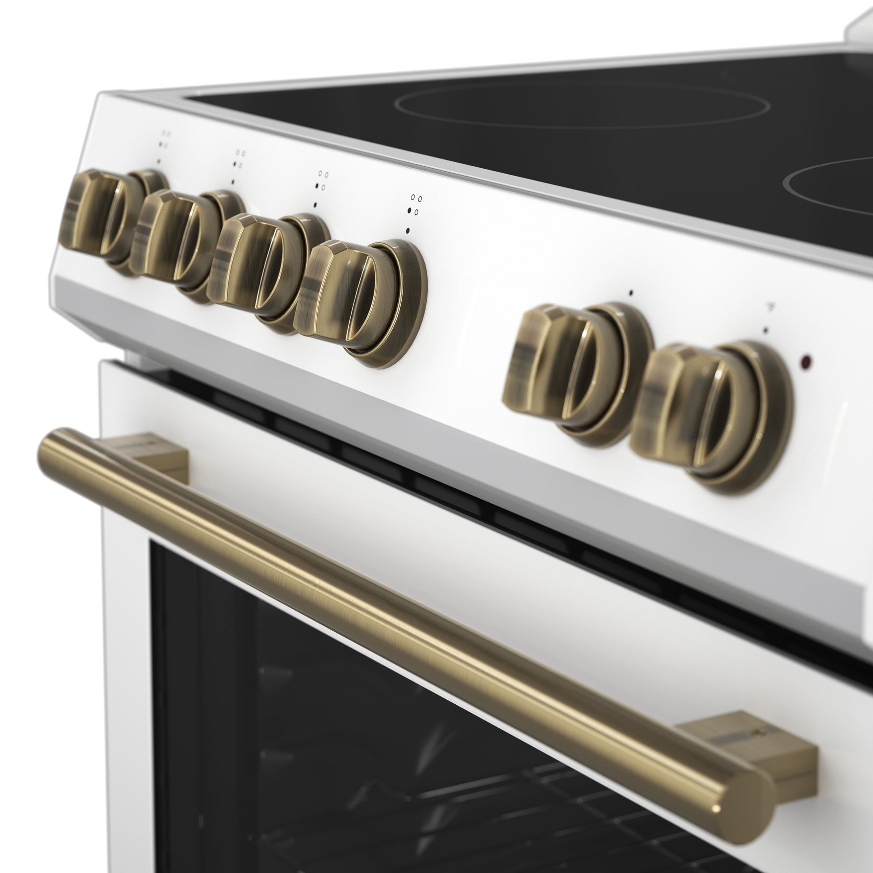 Forno Leonardo Espresso 30-Inch White Electric Range, True Convection, Energy Efficient - BonPrix Électroménagers