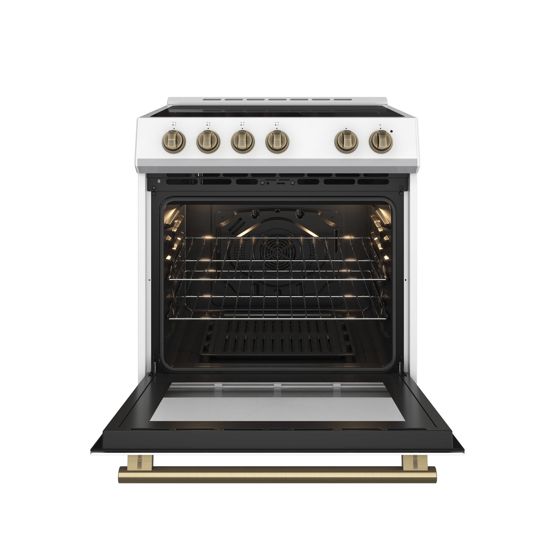 Forno Leonardo Espresso 30-Inch White Electric Range, True Convection, Energy Efficient - BonPrix Électroménagers