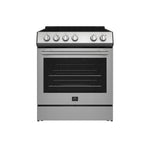 Forno Leonardo Espresso 30-Inch Stainless Steel Electric Range, True Convection, Energy Efficient - BonPrix Électroménagers