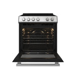 Forno Leonardo Espresso 30-Inch Stainless Steel Electric Range, True Convection, Energy Efficient - BonPrix Électroménagers