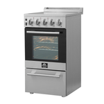 Forno Pallerano 20-Inch Freestanding Electric Range, Canada Version, Plug and Cord Included - BonPrix Électroménagers